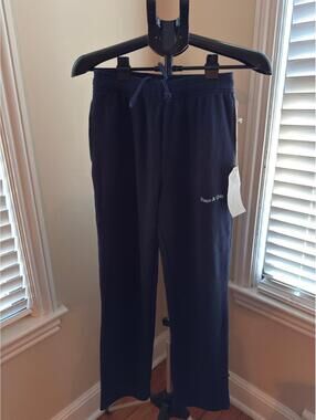 Museum of Peace‎ & Quiet Waffle Knit Lounge Pants Small NWT Minimalist Navy
